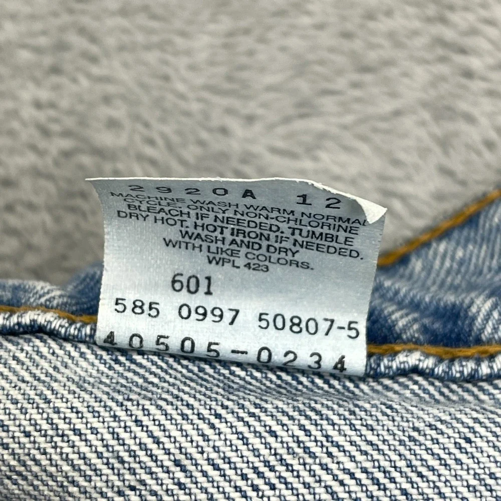 Vtg Levi's Jeans Mens 36x34 (34x34) Blue Denim 505 Orange Tab Straight Leg USA